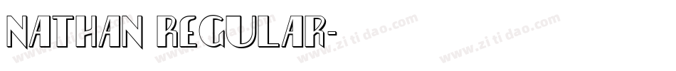 Nathan Regular字体转换